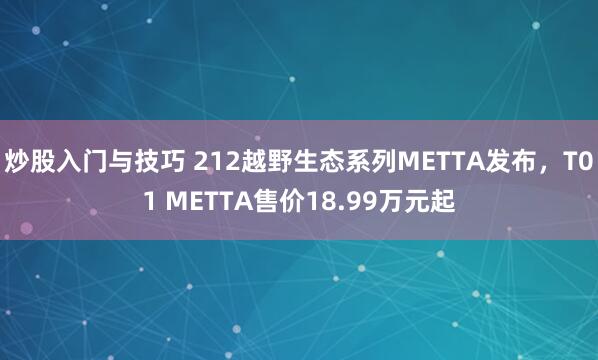 炒股入门与技巧 212越野生态系列METTA发布，T01 METTA售价18.99万元起